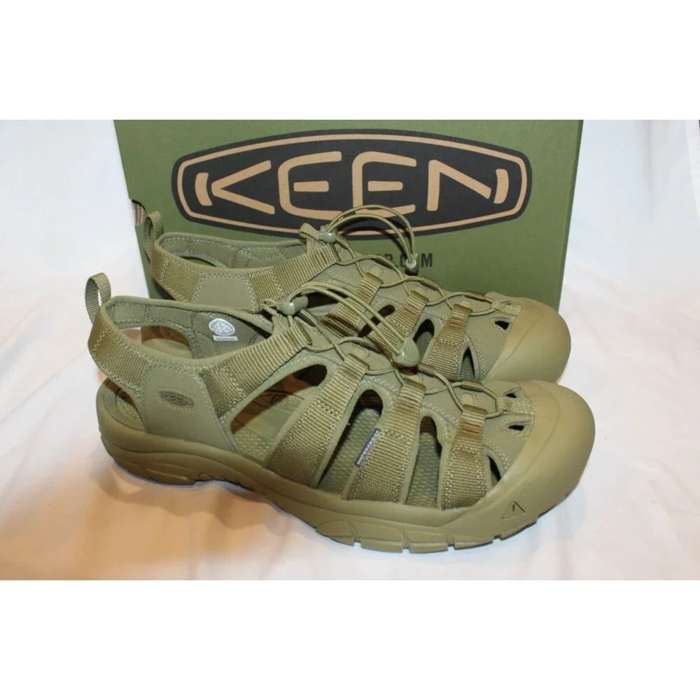 Keen Newport H2 Waterproof Indie Sport Hiking Sandals Men's 17 NEW OLIVE GREEN